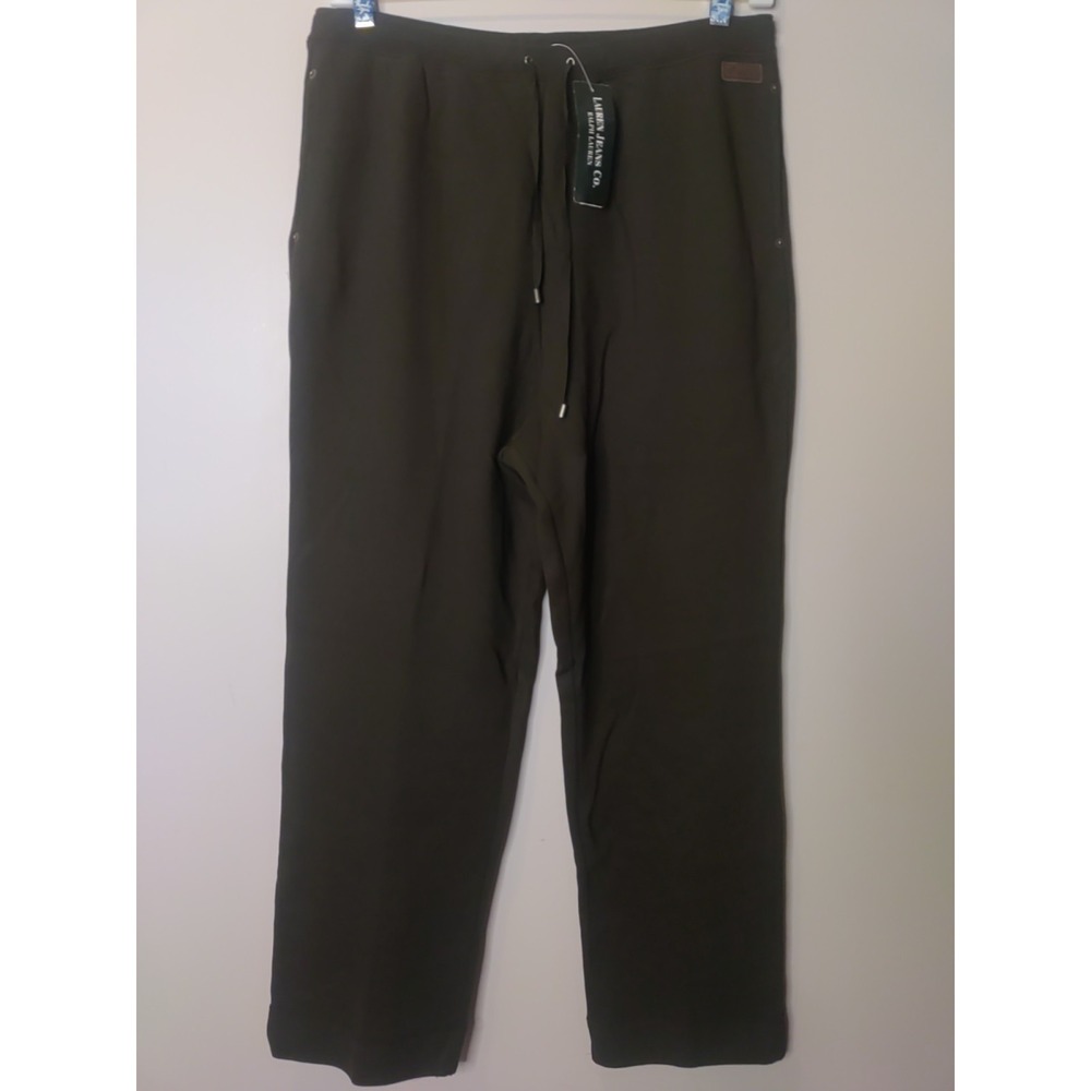 Lauren Jeans Co Ralph Lauren Moss Green Cotton Pants Joggers Size Xl